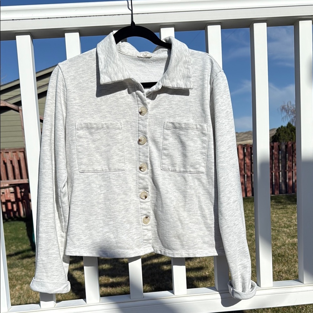 Hem & Thread Gray Lightweight Jean Jacket